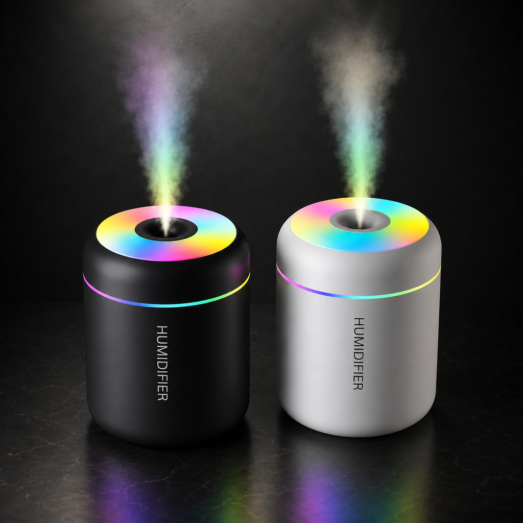 Mini USB Aromatherapy Diffuser & Humidifier – 180ml Essential Oil Mist