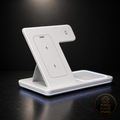 3-in-1 Foldable Wireless Charging Station with LED Light