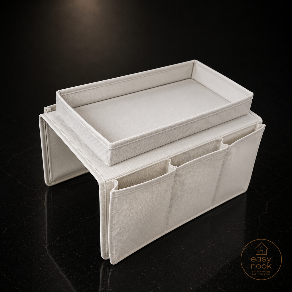 Sofa Armrest Organizer with 4 Pockets – Couch Storage Caddy