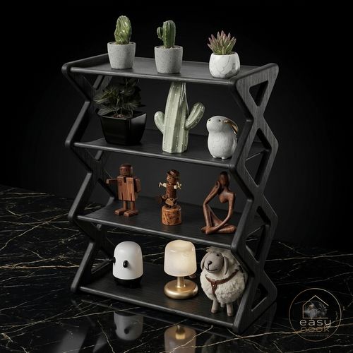 4-Tier X-Frame Shoe Rack – Sleek Storage for Every Entryway