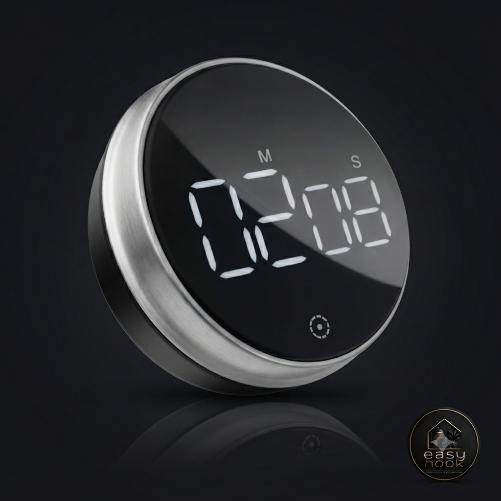 Magnetic digital kitchen timer with LED display